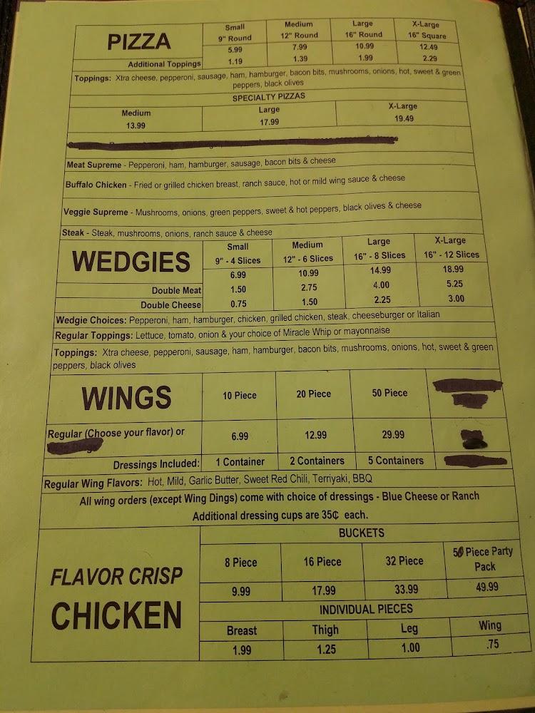 M&M Pizza Menu image 1